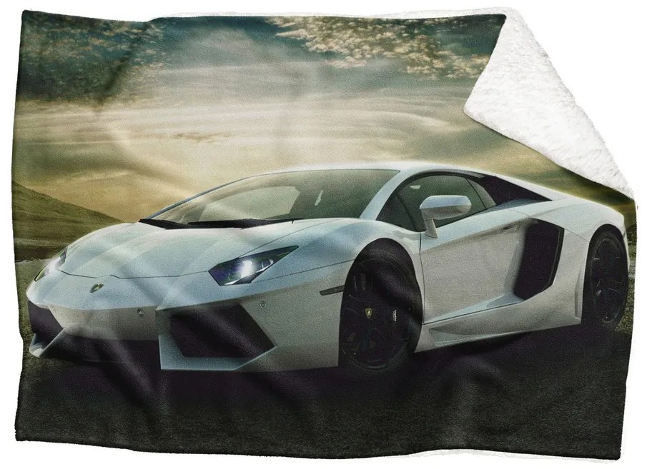 Deka Lamborghini  (Rozmer: 200 x 140 cm, Podšitie baránkom: ÁNO)