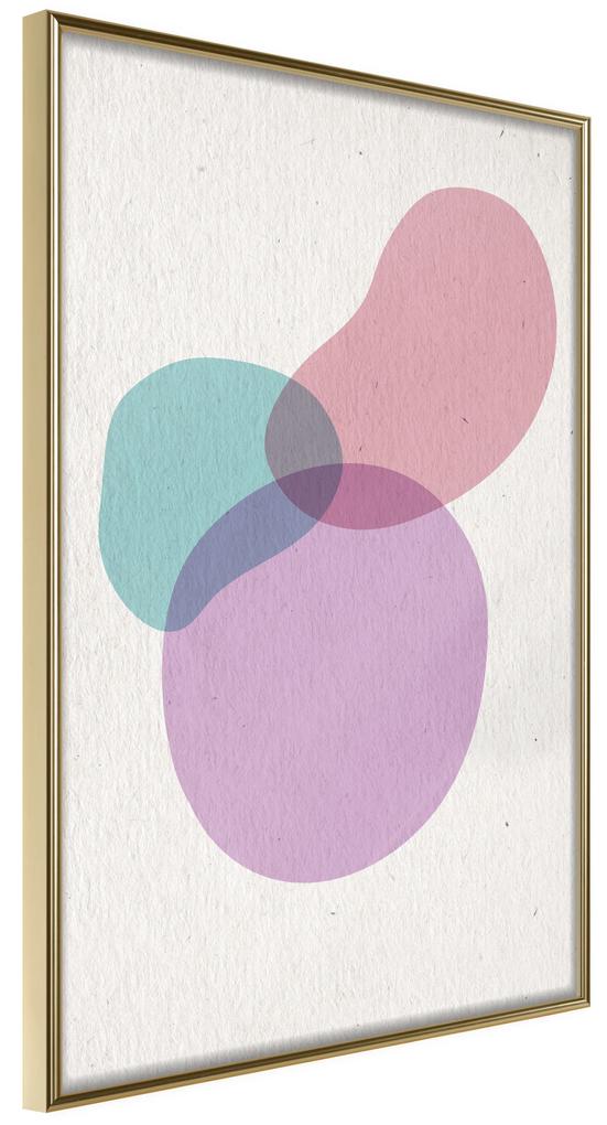 Artgeist Plagát - Mixture Of Colours [Poster] Veľkosť: 40x60, Verzia: Zlatý rám s passe-partout