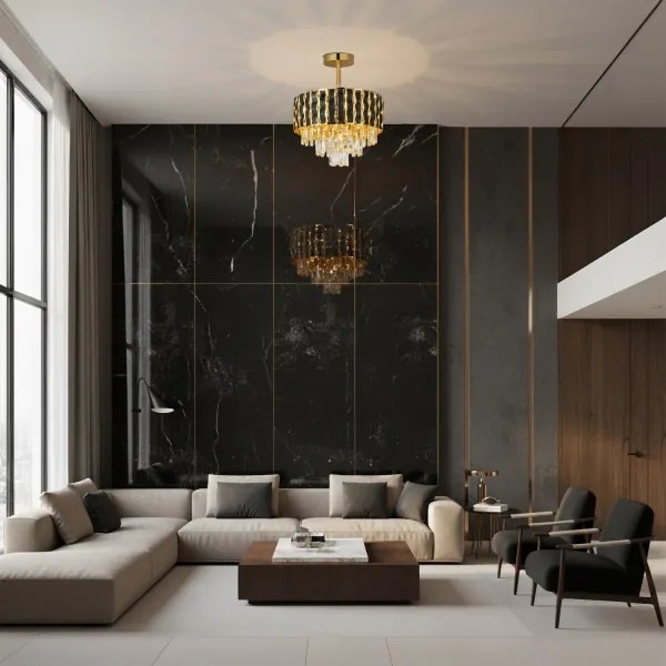 Brilagi - Prisadený luster CRISTAL 5xE14/40W/230V pr. 38 cm