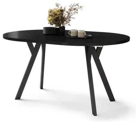 Rozkladací jedálenský stôl ARTUR čierny