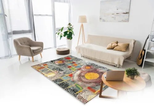 Koberce Breno Kusový koberec ZOYA 156/Q01X, viacfarebná,80 x 165 cm