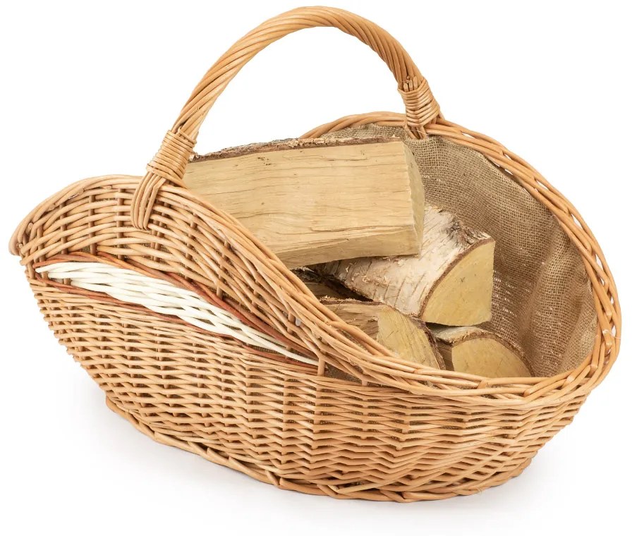 Krbový kôš s jutou Holz I.š. 65 x hl. 35 x v. 28/38(cm)