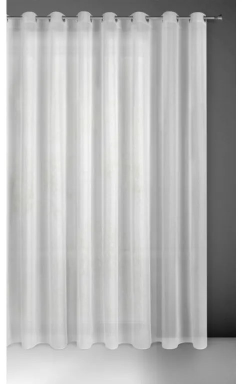 DECOREUM Polopriehľadný, vzdušný jednofarebný lurexový záves s lesklým povrchom 140 cm x 250 cm biela 100 % polyester Rozmer varianty: 300 cm x 250 cm, Farba varianty: Biela 104686
