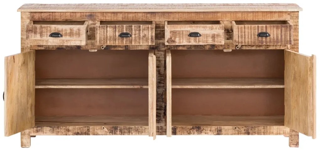 furniture-nabytek.cz - Masivní příborník Caribou II z mangového dřeva, lakovaný, přírodní barva