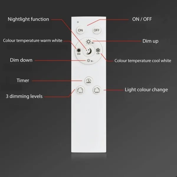 Brilo - LED Stmievateľný prisadený luster FRAME LED/50W/230VWi-Fi Tuya + DO