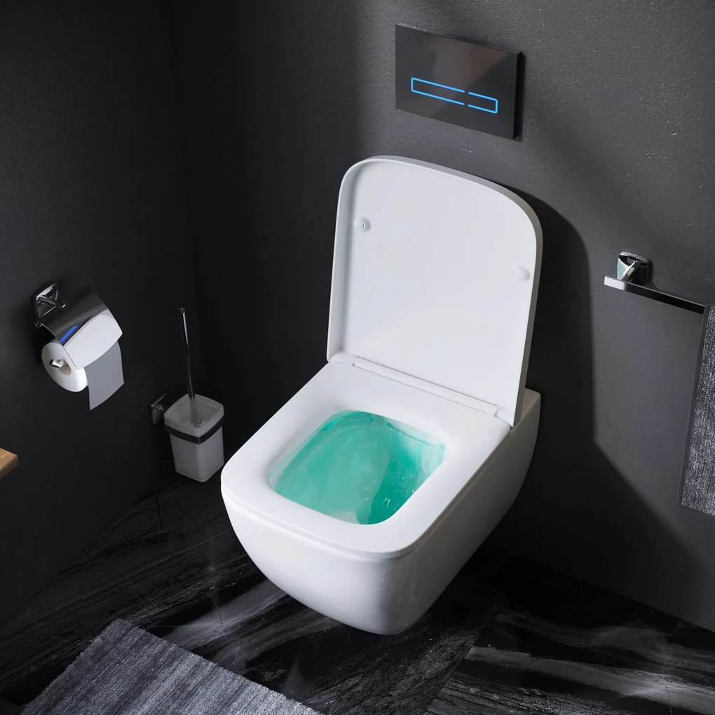 Závesné WC AM.PM Gem CGA1700SC bezokrajové, so sedadlom Microlift, biele