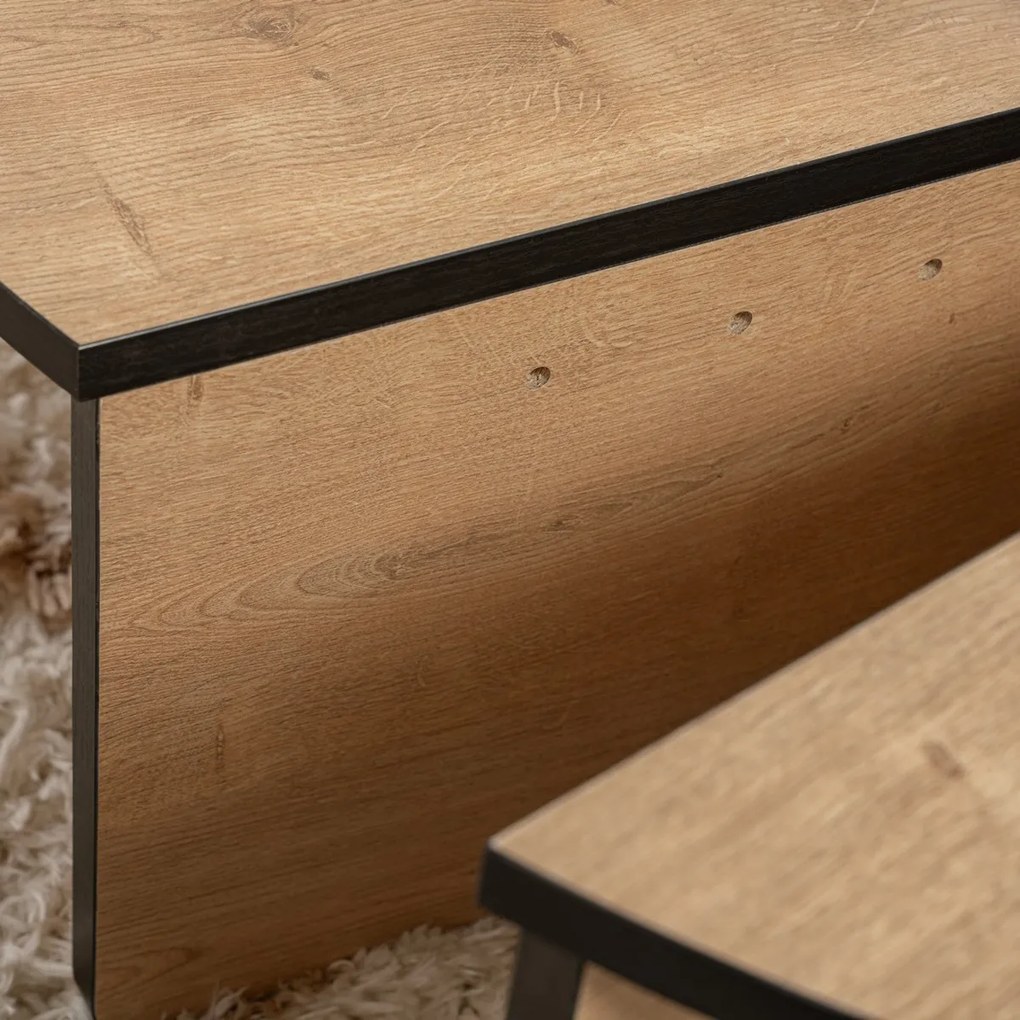Konferenčný stolík Orion Honey Oak Black