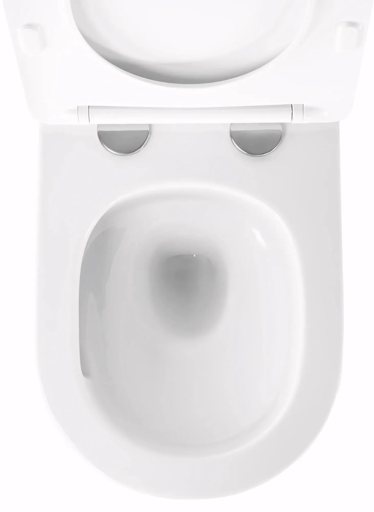 Rea Tito, závesná WC misa 495x360x355 mm, Tornado NFQ + WC sedadlo s pomalým zatváraním, biela lesklá, REA-C6800