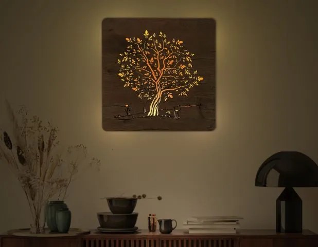 Svietiaci obraz strom Orech