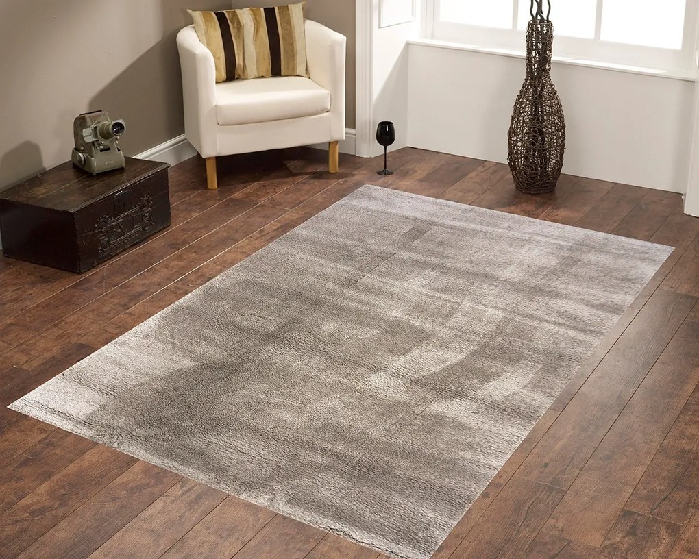BE Koberec Microsofty 8301 BEIGE – béžový obdĺžnikový Rozmer: 120x180 cm