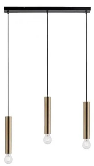 Leuchten Direkt 15618-60 - Luster na lanku BRUNA 3xE27/60W/230V mosadz