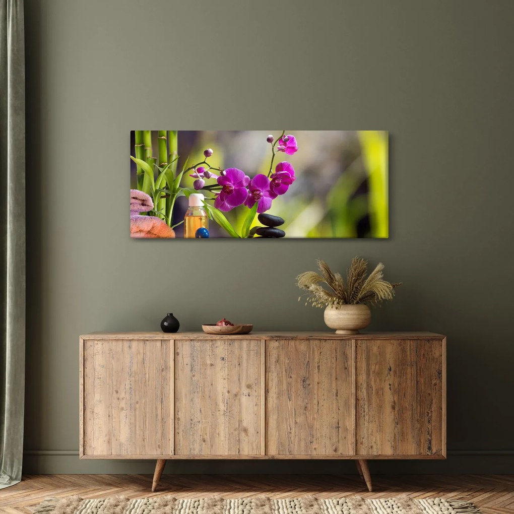 Obraz - spa and stones (120x50 cm)