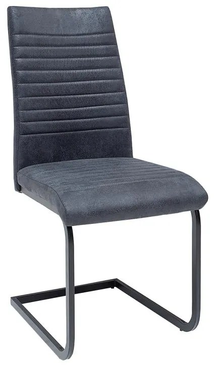 Konzolová stolička Douglas antik sivá - čierna