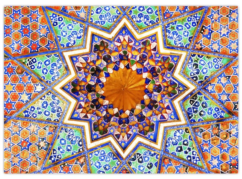 Sklenený obraz mozaiky (70x50 cm)
