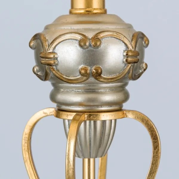 Orion Stl 12-1097/1 - Stojacia lampa TIZIA 1xE27/60W/230V biela/zlatá/patina