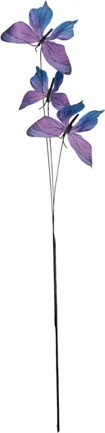 Dekoračná vetvička s fialovými motýlikmi Butterfly - 10*10*65 cm