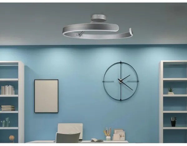 LED Stmievateľný prisadený luster LED/72W/230V 3000-6500K chróm + diaľkové ovládanie