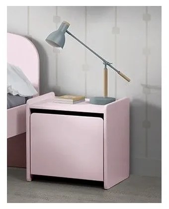 Ružový nočný stolík Vipack Kiddy