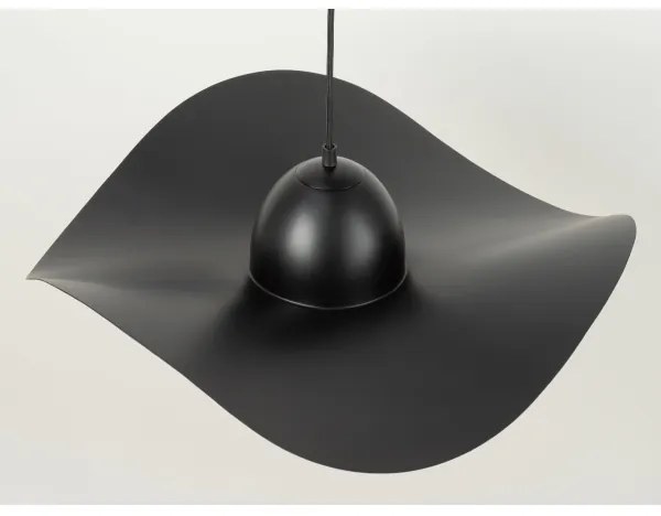 Luster na lanku KAPELLO 1xE27/60W/230V pr. 55 cm čierna/medená