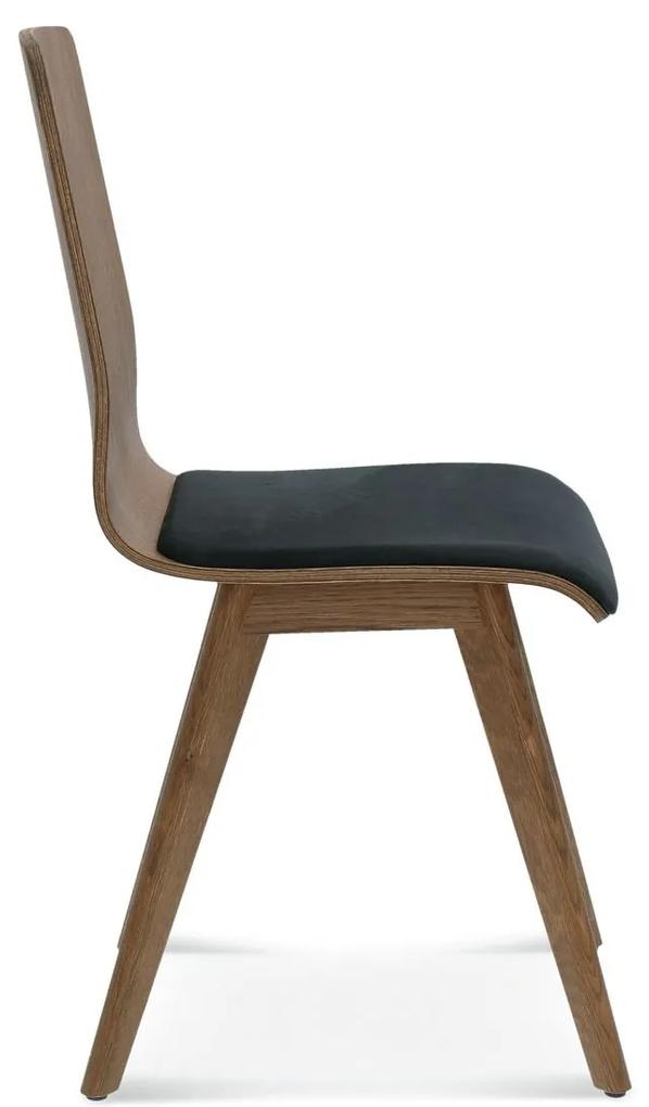 FAMEG Cleo - A-1601 - jedálenská stolička Farba dreva: buk premium, Čalúnenie: koža L1