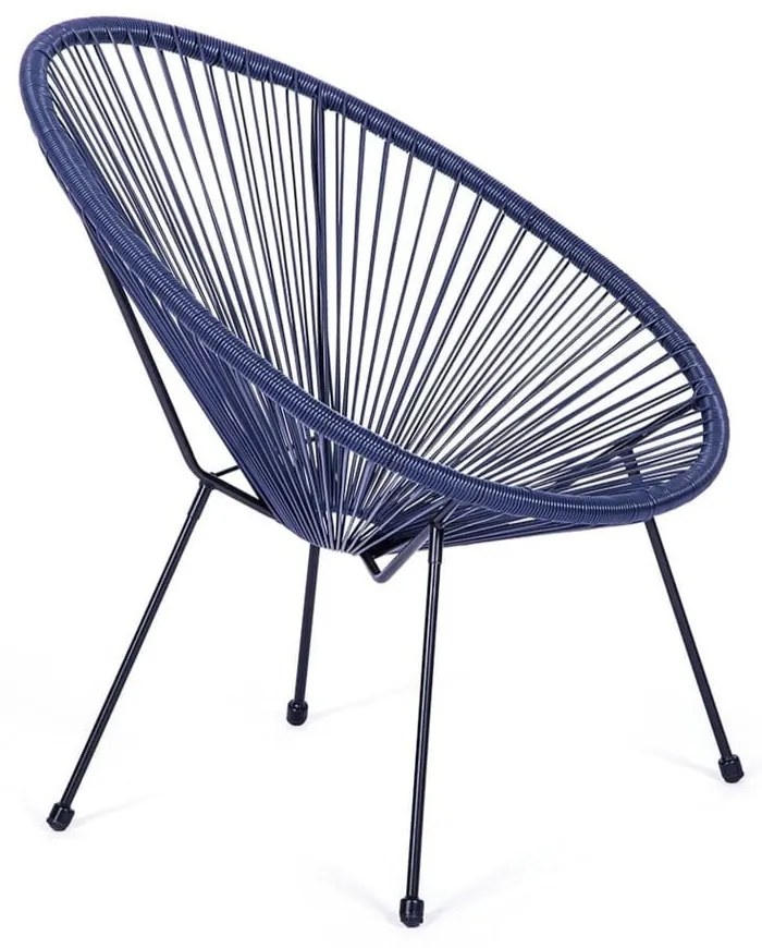 Modré kovové/plastové záhradné kreslo Avocado Comfort – Bonami Selection
