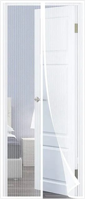 Magnetická sieťka proti hmyzu biela 100x220 cm