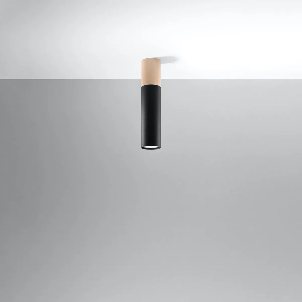 Sollux Lighting Stropné svietidlo PABLO čierne