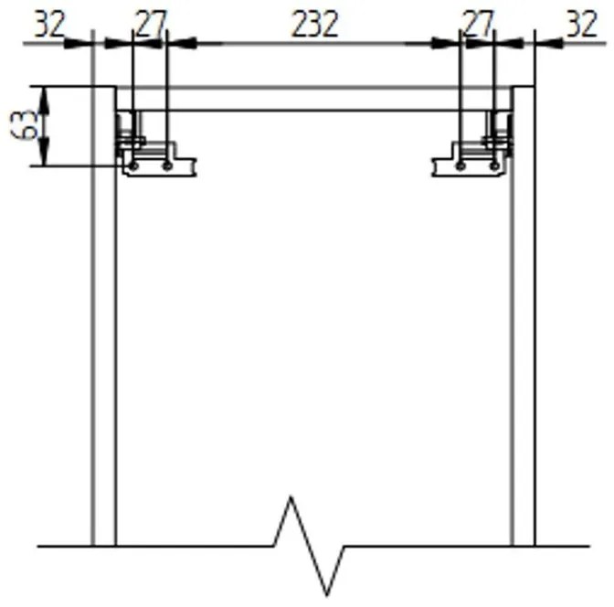 Mereo, Mailo, kúpeľňová skrinka vysoká 170 cm, biela, dub, antracit, MER-CN564LPB