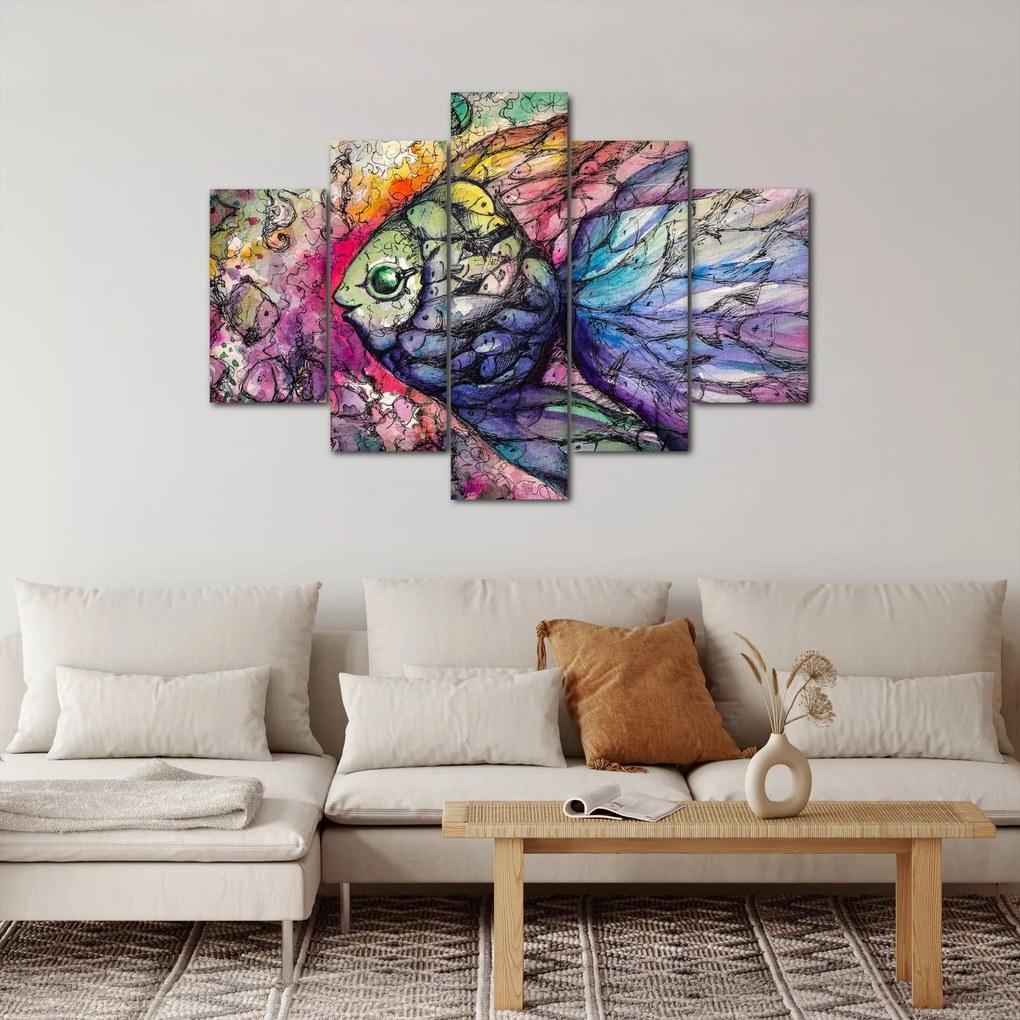 Obraz - Farebná rybička (150x105 cm)
