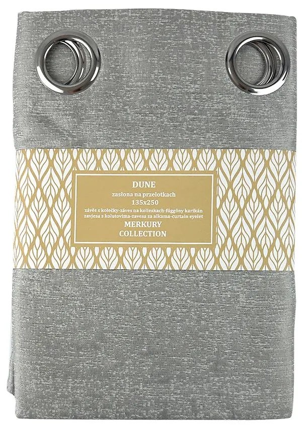 Záves na prechodkách Done 135x250 šedá Merkury Home