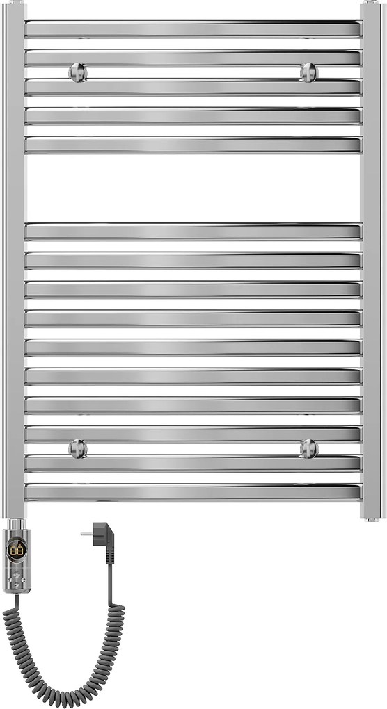 Mexen Helios, elektrické vykurovacie teleso 800x600 mm + vykurovacia tyč 600 W, chrómová, W103-0800-600-2600-01