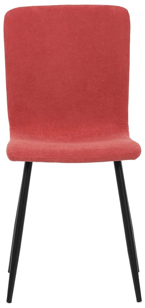 Autronic - Židle jídelní, červená látka, černý kov - DCL-964 RED2 AKCE