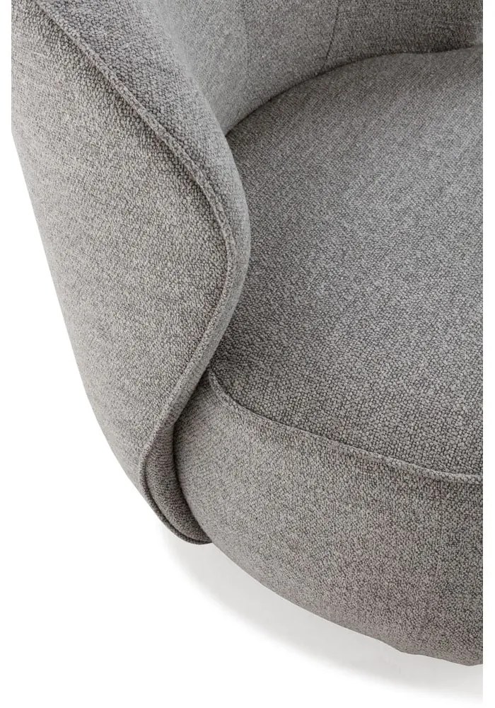 Svetlosivé otočné kreslo Edna – MOME