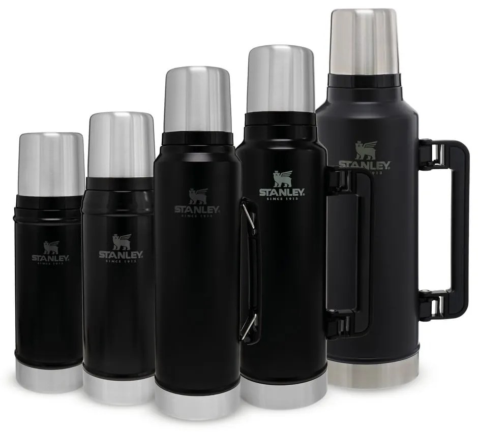 Čierna termoska s hrnčekom 750 ml – Stanley
