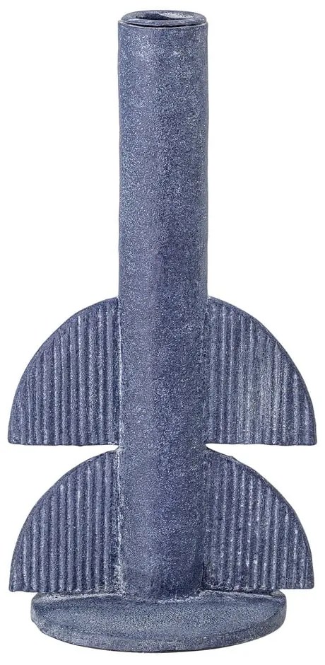 Modrý svietnik Bloomingville Bess, výška 22 cm