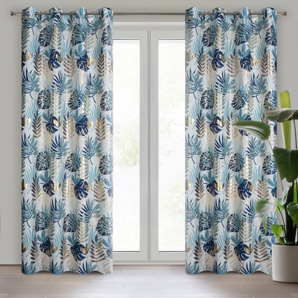 ZÁVES NA KRÚŽKOCH MALTA 140X250 CM VZOROVANÁ