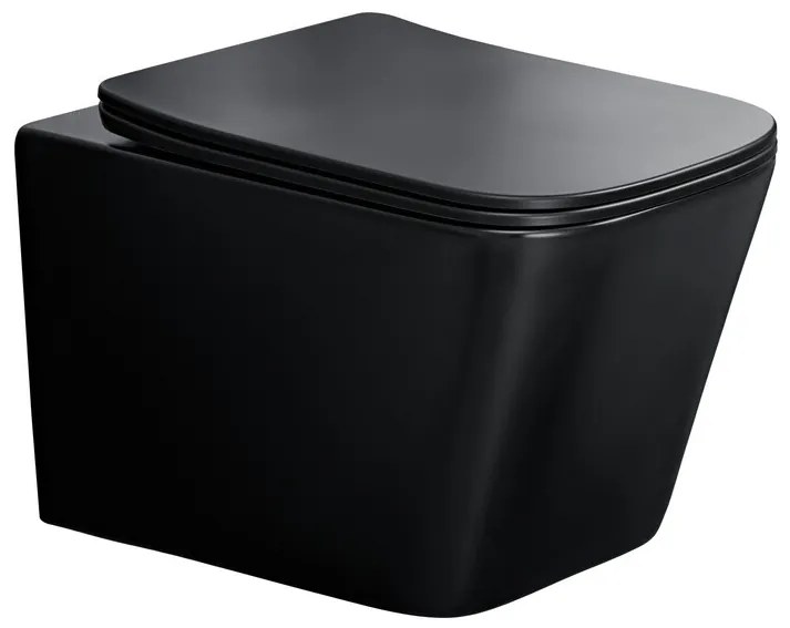 Závesná WC misa Wall Hung čierna