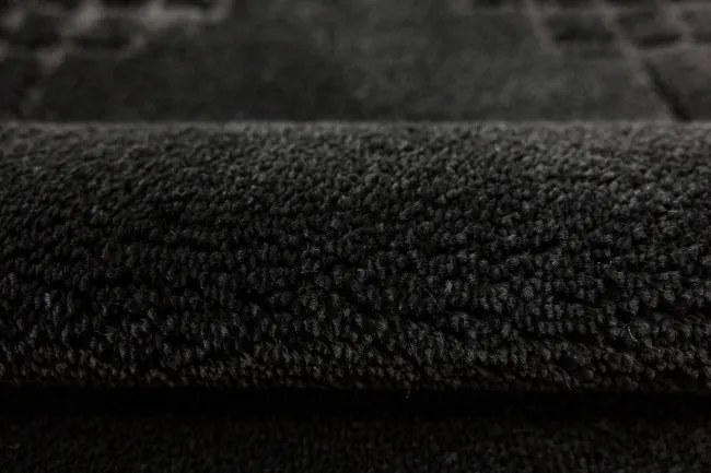 Kúpeľňový koberček Sego čierny, mozaika