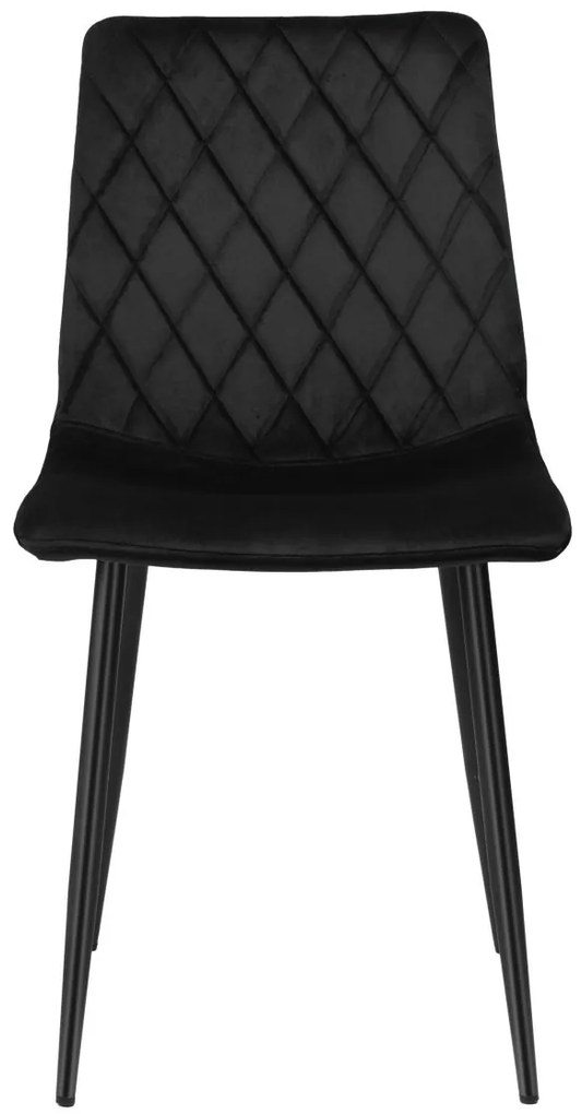 Čalúnená stolička DEXTER zamat čierna