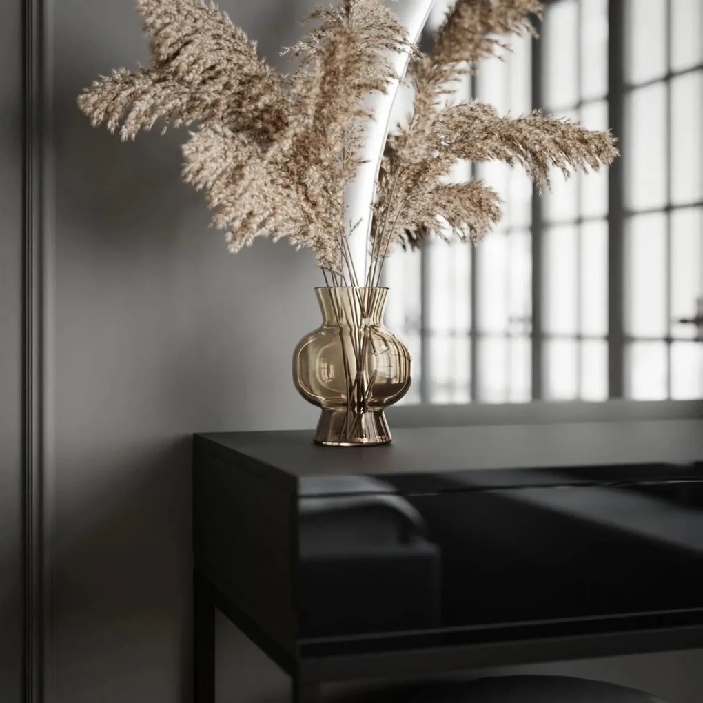 TOALETNÝ STOLÍK EMELINE ČIERNY VYSOKÝ LESK + ČIERNY PODSTAVEC + ZRKADLO + LED