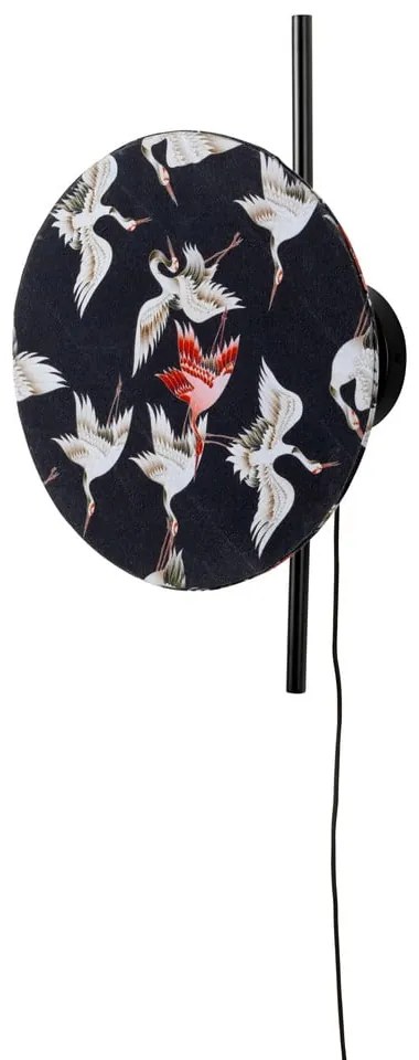 Čierne nástenné svietidlo Jaylee – White Label