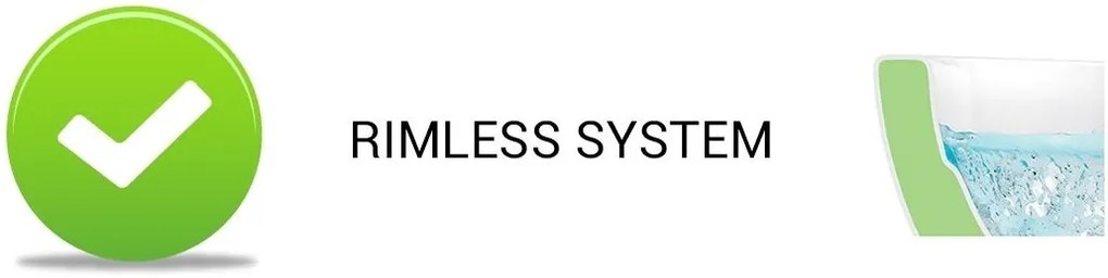 Závesné WC Rea CARTER RIMLESS + Duroplast sedátko slim - biele