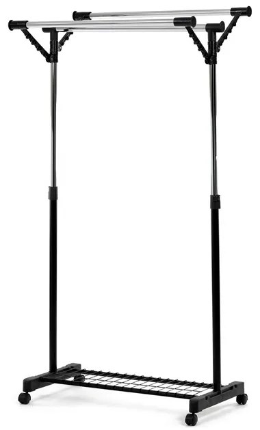 Autronic BONTEC Stojan na šaty, kov, čierna, 84521 BK Farba: Čierna