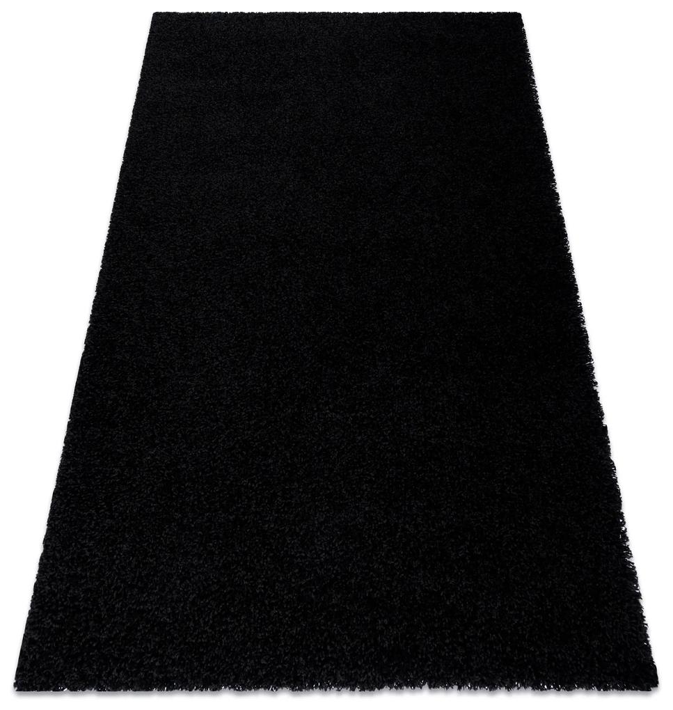 Koberec SOFFI shaggy 5cm čierna Veľkosť: 60x250 cm