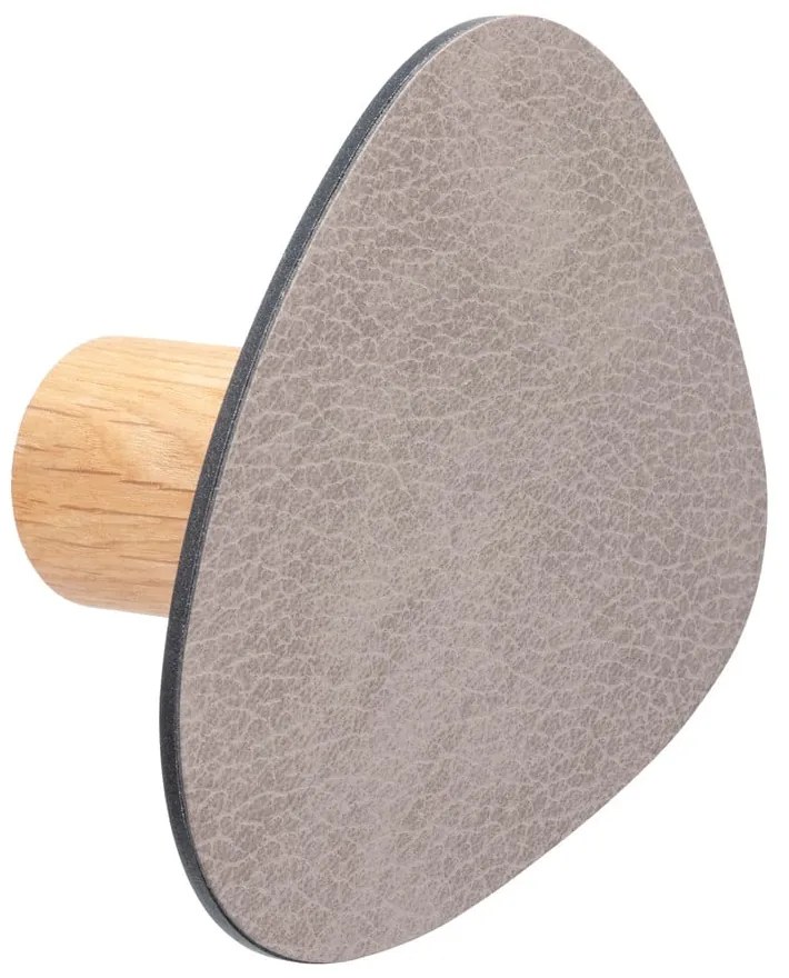 Sivý nástenný oceľový háčik Dot S Bull – LIND DNA