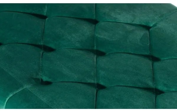 Prešívaná lavica SALIBA 50x97 cm zlatá/zelená