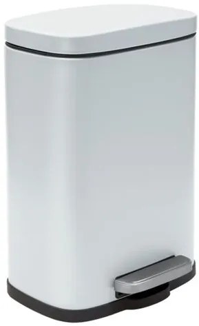 Spirella Spirella pedálový odpadkový kôš akira matná biela oceľ soft-close 12 l 10.21562