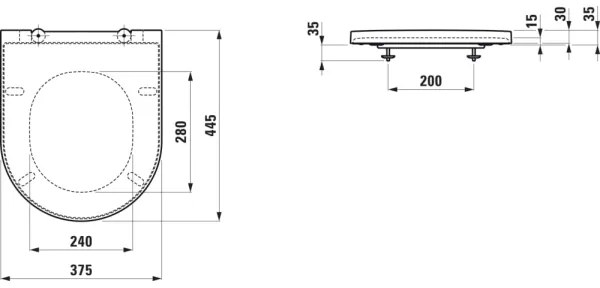 LAUFEN H8913330000001 - WC sedátko SoftClose KARTELL duroplast/biela