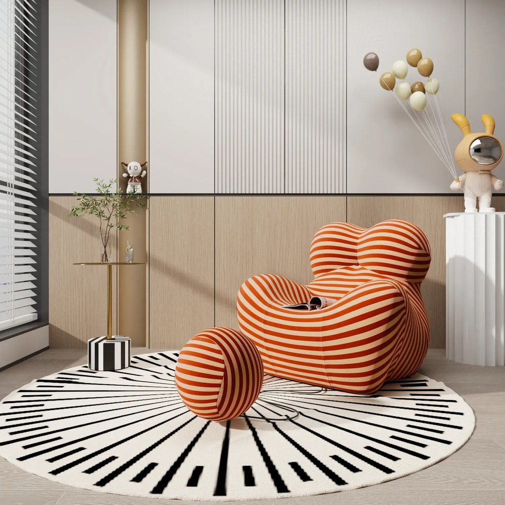 Príručný stolík Modig 35 cm mramor/zlatý