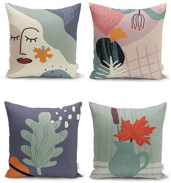 Obliečky na vankúše v súprave 4 ks 43x43 cm - Mila Home